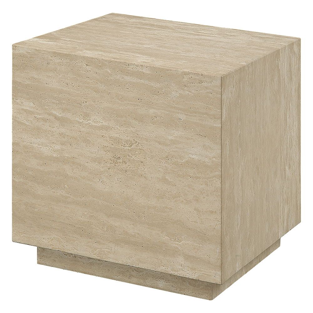 The natural wood grain finish exudes warmth and sophistication, while the clean lines and minimalist design offer a modern aesthetic. Perfect for both functional use and decorative display, this Deon table set seamlessly blends with various interior style