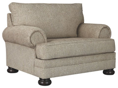This sumptuously styled oversized chair proves that a richly traditional look doesnâ€™t have to break the bank. Flared effect gives the classic roll arms a relaxed feel, while the choice of a plush chenille upholstery in oatmeal is earthy elegance at its 