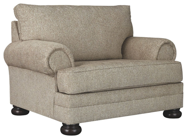This sumptuously styled oversized chair proves that a richly traditional look doesnâ€™t have to break the bank. Flared effect gives the classic roll arms a relaxed feel, while the choice of a plush chenille upholstery in oatmeal is earthy elegance at its 