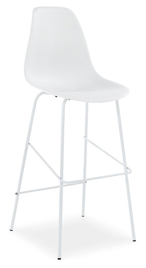  this stool transforms a kitchen island or bre
