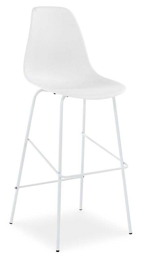  this stool transforms a kitchen island or bre