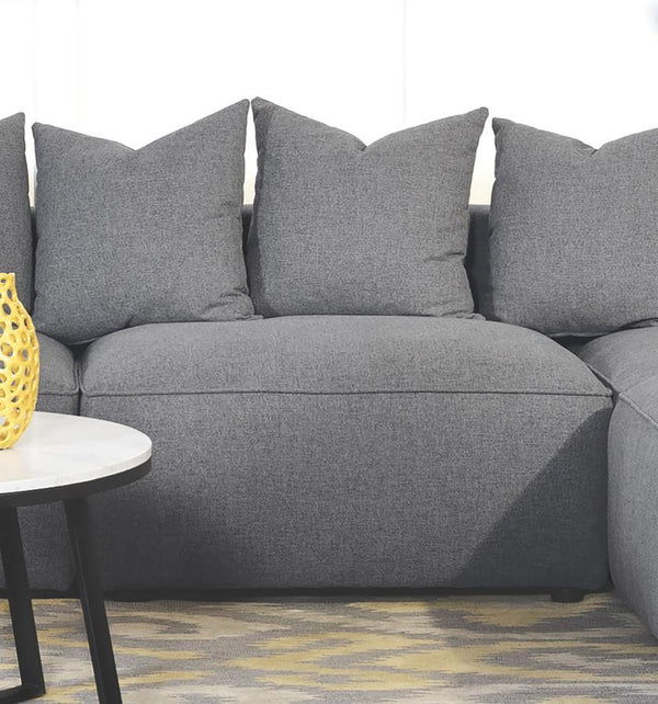  this modular chair is as versatile as they come. A neutral color palette pres