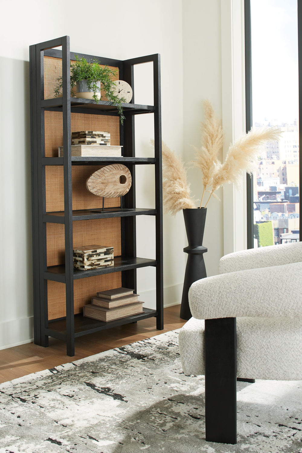 Say goodbye to mundane book displays. Upgrade to this bookcase and elevate your literary collection to a new level of sophistication. The open shelving provides a multitude of possibilities for creative organizing. Youâ€™re going to love propping up your 