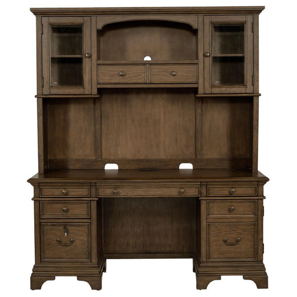  and two lower cabinets that lock for safekeeping. Crown molding detailing