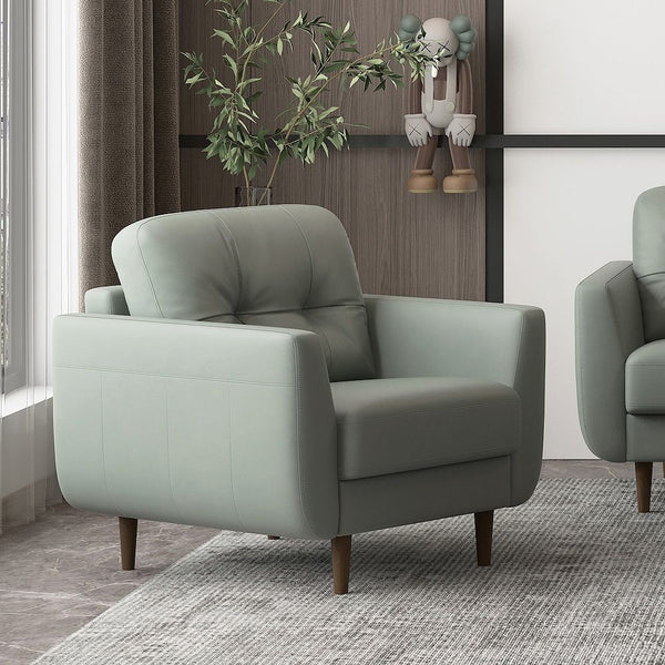 Assembled, Loose Back & Tight Seat Cushion (1+1), Button Tufted CONSTRUCTION SEAT: Webbing