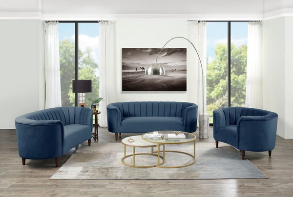 Millephri - Chair - Blue Velvet