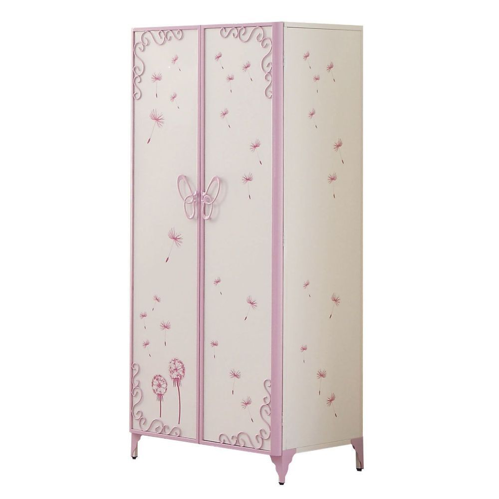 The Priya Canopy bed will create a wonderland in your princess-'s room. Features: metal butterfly design in a warm purple and white finish. A crown on top of the frame adds the charm and beauty into this enchanting bed.<br/><br/><b>Product Features</b><ul
