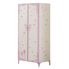 The Priya Canopy bed will create a wonderland in your princess-'s room. Features: metal butterfly design in a warm purple and white finish. A crown on top of the frame adds the charm and beauty into this enchanting bed.<br/><br/><b>Product Features</b><ul