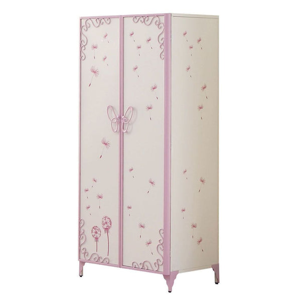 The Priya Canopy bed will create a wonderland in your princess-'s room. Features: metal butterfly design in a warm purple and white finish. A crown on top of the frame adds the charm and beauty into this enchanting bed.<br/><br/><b>Product Features</b><ul