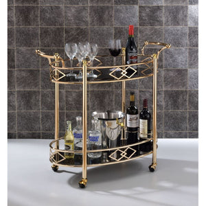  and black tempered glass on both shelves. The caster wheels allow you to move from room to room effortlessly. Along with its excellent functio
