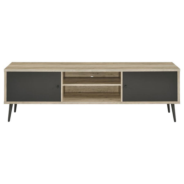 Allie - 2 Door Engineered Wood TV Stand - Distressed Pine