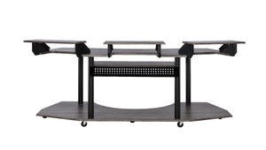  this Eleazar Music Recording Studio Desk provides excellent functionality and versatile organizing options. With an extensive desk top design
