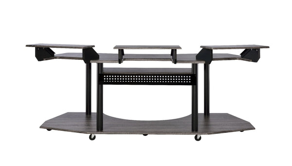  this Eleazar Music Recording Studio Desk provides excellent functionality and versatile organizing options. With an extensive desk top design