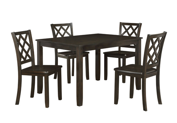  making it an excellent choice for any dining space. This set includes one dining table and four chairs