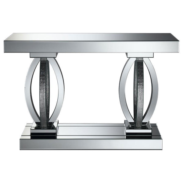  adding a luxurious and glamorous touch to its modern aesthetic. Crafted with mirrored surfaces