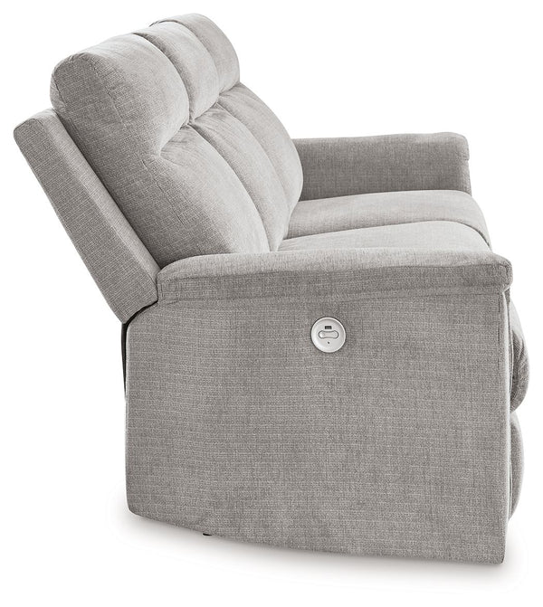 Barnsana - Ash - 3 Pc. - Power Reclining Sofa