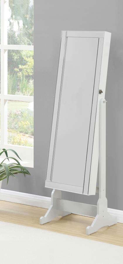  this tilting mirror has enough mirror space to ensure that you can check your outfit from head to toe. It opens up to storage space consisting of three lower 
