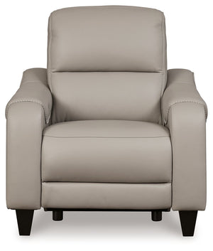 Mercomatic - Gray - Power Recliner With Adj Headrest