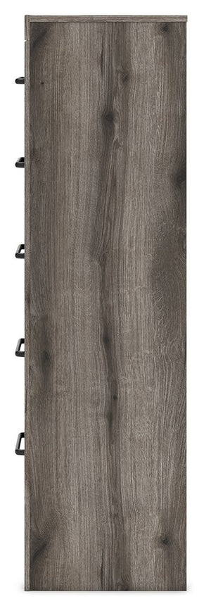 Graystorm - Brown Gray - Five Drawer Chest