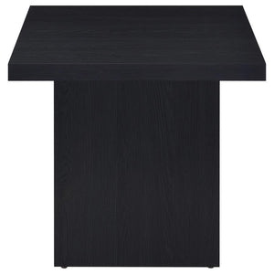 Max - Square Engineered Laminate End Side Table - Black