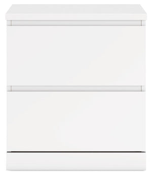 Onita - White - Two Drawer Night Stand