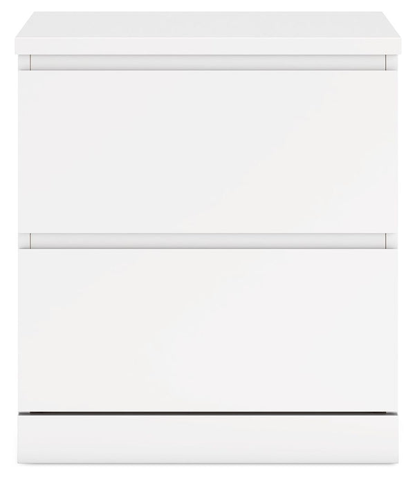 Onita - White - Two Drawer Night Stand