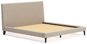 Cielden - Soft Gray - King Upholstered Bed with Roll Slats