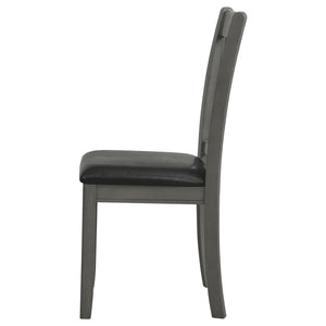 Lavon - Wood Dining Side Chair (Set of 2) - Medium Gray And Black