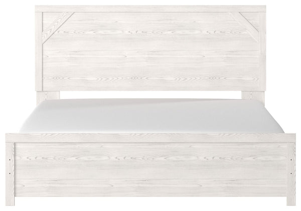 Gerridan - White / Gray - King Panel Bed