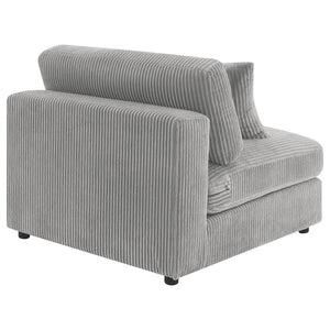Blaine - Upholstered Armless Chair - Fog