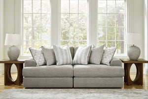  with bold beveled block arms that are softened by bullnose â€œwaterfallâ€ cushions. Best of all