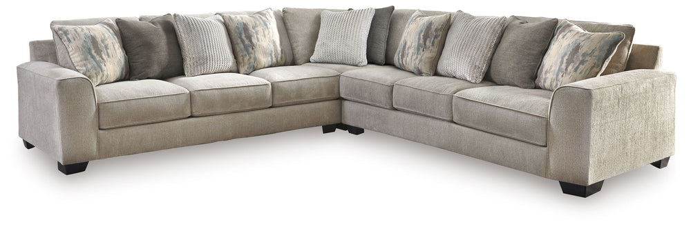 Master the art of cool, clean-lined styleâ€”loaded with sumptuous comfortâ€”with this sectional. Plush and posh, the decidedly contemporary seating is dressed to impress with wedge-cut track armrests and box cushions for a minimalist-chic aesthetic. Desig