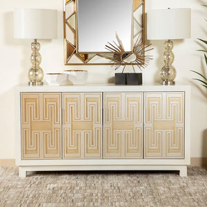  this piece blends timeless design with modern charm. A tri-tone palette of white