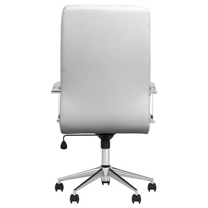 Ximena - Upholstered Adjustable High Back Office Chair - White