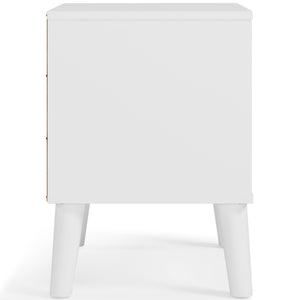 Piperton - Brown / White - One Drawer Night Stand