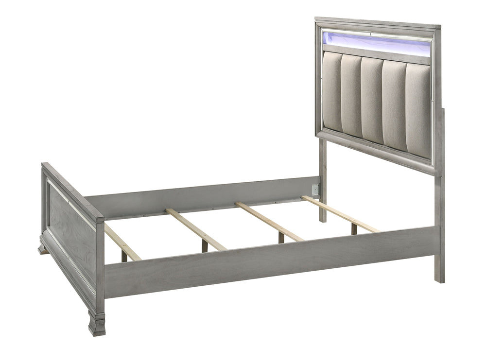 Vail-Uph Queen Bed-Gray<h4><b>Vail - Queen Footboard - Gray</b></h4> <table width="100%"><colgroup><col style="width: 30%"> <col style="width: 70%"> </colgroup> <tbody> <tr> <td>Dimensions</td> <td> 63.00"L x 86.20"D x 68.00"H</td> </tr> <tr> <td>Weight</