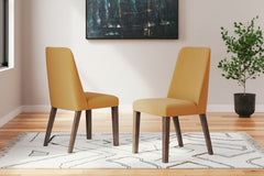 A refreshed take on retro aesthetics. This side chair adds an air of playful simplicity to your dining space, capturing the architectural language of mid-century stylings. The seat invites the eye with a soft-edged silhouette and mustard yellow cushion. A