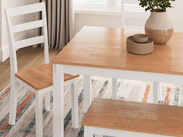 Gesthaven - Natural / White - Dining Room Table Set (Set of 6)