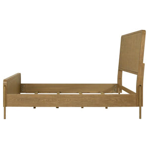 Arini - Rattan California King Panel Bed - Sand Wash And Natural