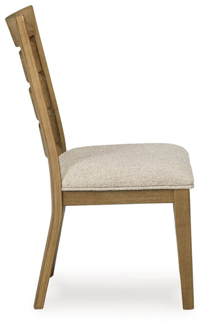 Galliden - Light Brown - Dining Upholstered Side Chair (Set of 2)