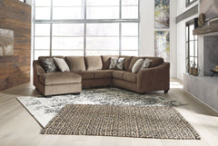 Looking to serve it up family style? Sporting clean, contemporary lines and a highly textural upholstery for a warm, cozy feel, this sectional delights with its city chic aesthetic and earthy appeal. Taking neutral to a new level, the heavy textured cheni