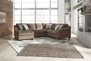 Looking to serve it up family style? Sporting clean, contemporary lines and a highly textural upholstery for a warm, cozy feel, this sectional delights with its city chic aesthetic and earthy appeal. Taking neutral to a new level, the heavy textured cheni