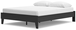 Socalle - Black - Queen Platform Bed