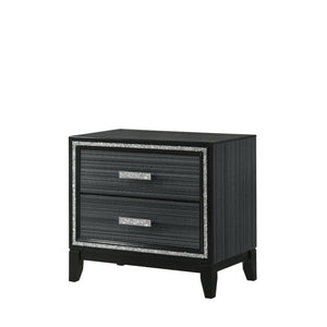 Haiden - Nightstand - Weathered Black Finish