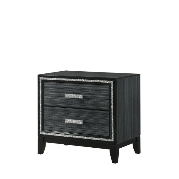 Haiden - Nightstand - Weathered Black Finish