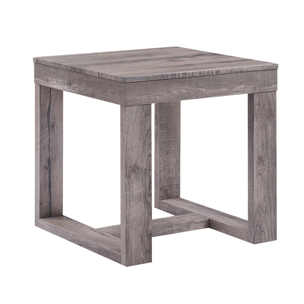 Infuse your living room with a touch of rustic elegance with this distinctive cocktail table set. Crafted with a weathered wood finish, the robust, clean-lined design exudes simplicity and strength, creating a harmonious blend of rustic charm and contempo
