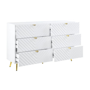 Gaines - Dresser - White High Gloss Finish