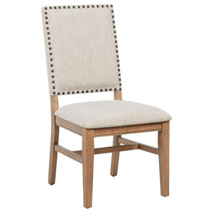 Middleton - 7 Piece Extension Leaf Dining Set - Brown And Beige