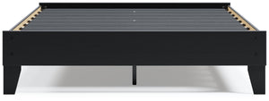 Finch - Black - Queen Platform Bed