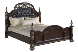 The Royal Classics Maximus Upholstered Bed in Madeira Brown is a masterpiece of heirloom quality, meticulously crafted from solid poplar and premium birch veneers for long-lasting beauty and durability. Its rich, multi-step finish highlights the natural w